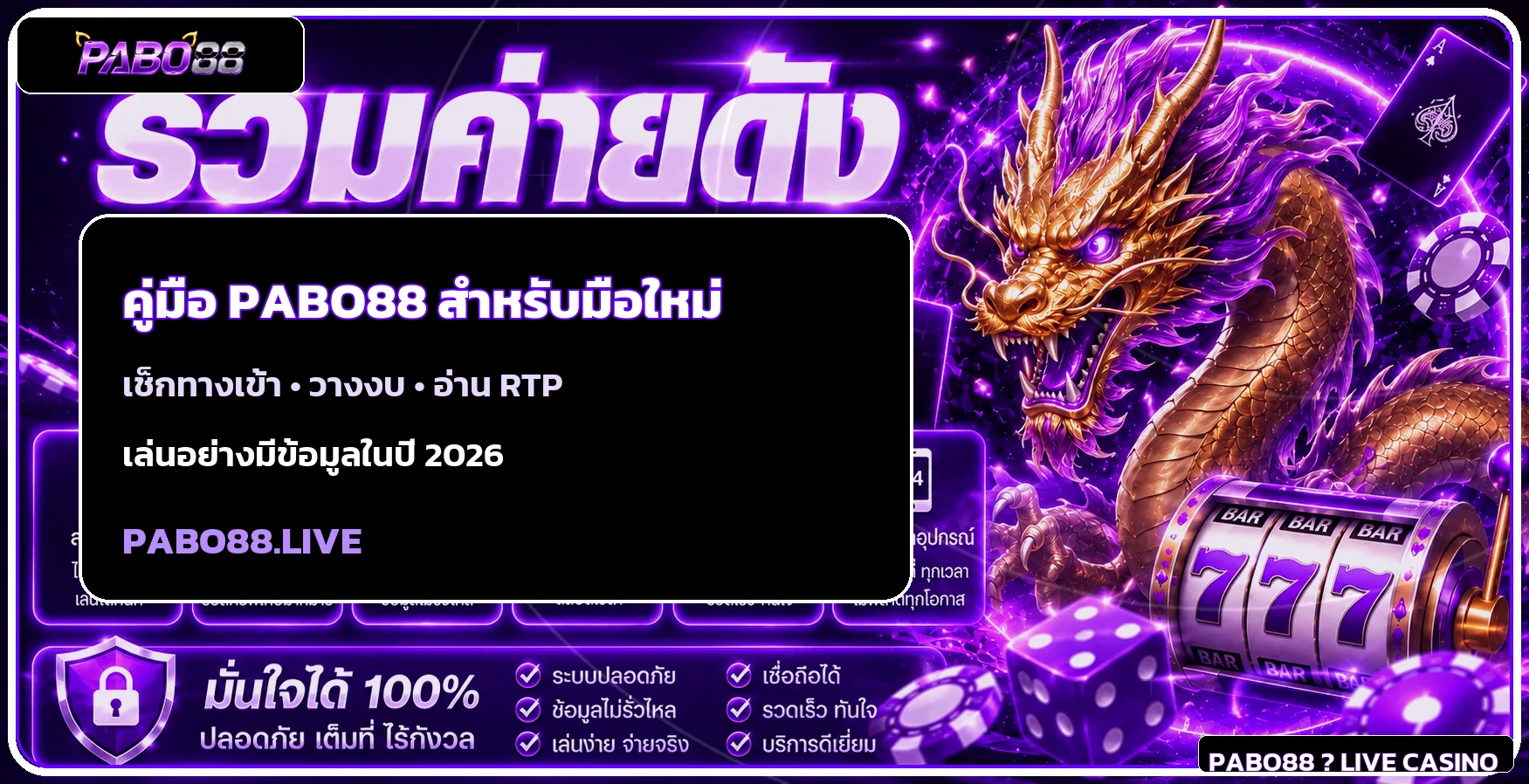 PABO88 มือใหม่: แผน 7 วันก่อนเล่นสล็อต